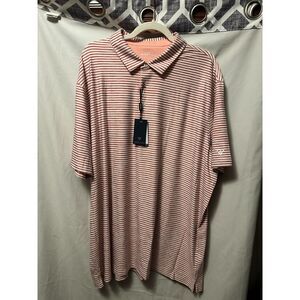 NWT Mens Maelreg Performance Polo In Brick White Size 2XL